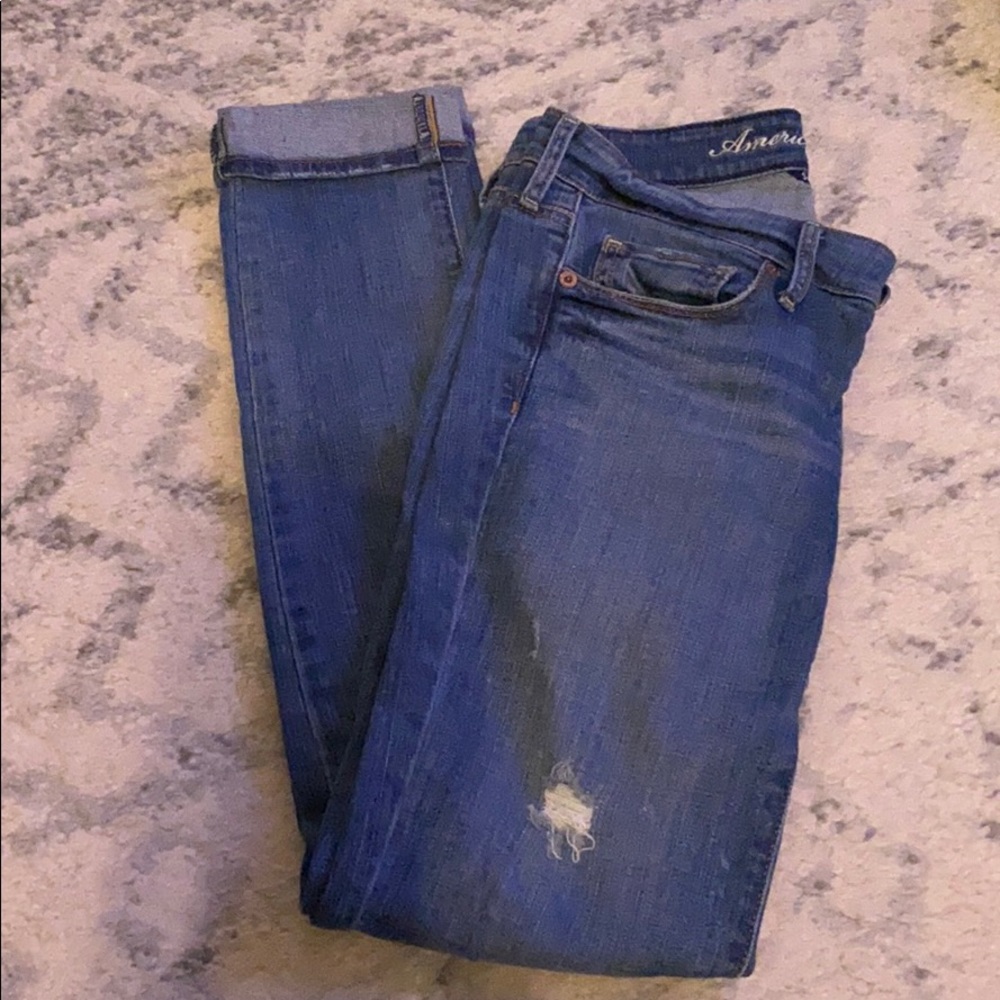 AE stretch size 0 skinny jeans